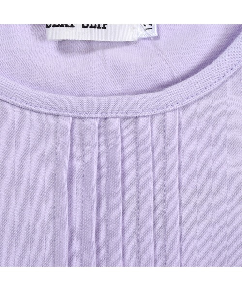 SLAP SLIP（スラップスリップ）の「SLAP SLIP/袖レース 天竺 ピンタック Tシャツ(80~130cm)（Tシャツ/カットソー・キッズ・パープル/ブルー/ホワイト・110/80/90/100/130/120）」の6枚目の写真
