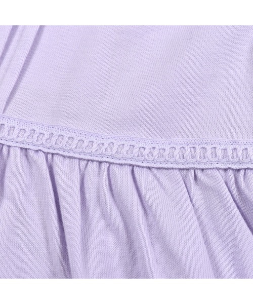 SLAP SLIP（スラップスリップ）の「SLAP SLIP/袖レース 天竺 ピンタック Tシャツ(80~130cm)（Tシャツ/カットソー・キッズ・パープル/ブルー/ホワイト・110/80/90/100/130/120）」の8枚目の写真