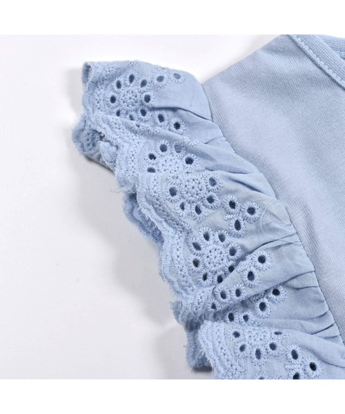 SLAP SLIP（スラップスリップ）の「SLAP SLIP/袖レース 天竺 ピンタック Tシャツ(80~130cm)（Tシャツ/カットソー・キッズ・パープル/ブルー/ホワイト・110/80/90/100/130/120）」の14枚目の写真