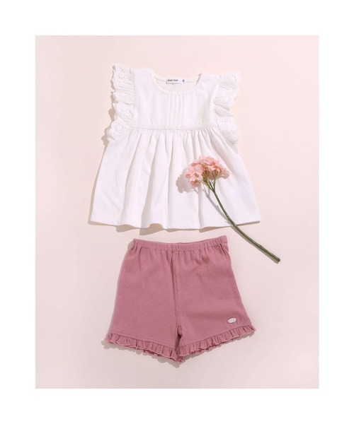 SLAP SLIP（スラップスリップ）の「SLAP SLIP/袖レース 天竺 ピンタック Tシャツ(80~130cm)（Tシャツ/カットソー・キッズ・パープル/ブルー/ホワイト・110/80/90/100/130/120）」の19枚目の写真