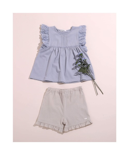 SLAP SLIP（スラップスリップ）の「SLAP SLIP/袖レース 天竺 ピンタック Tシャツ(80~130cm)（Tシャツ/カットソー・キッズ・パープル/ブルー/ホワイト・110/80/90/100/130/120）」の18枚目の写真