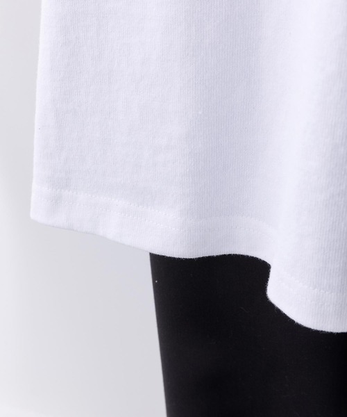 MILKFED.（ミルクフェド）の「SLIT SLEEVE TOP（Tシャツ/カットソー・レディース・ホワイト/ブラック/ネイビー・ONE SIZE）」の9枚目の写真