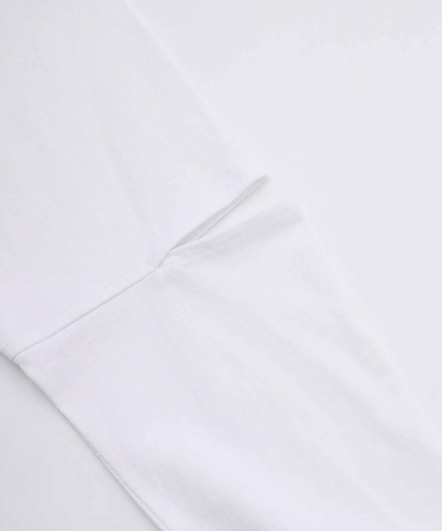 MILKFED.（ミルクフェド）の「SLIT SLEEVE TOP（Tシャツ/カットソー・レディース・ホワイト/ブラック/ネイビー・ONE SIZE）」の22枚目の写真