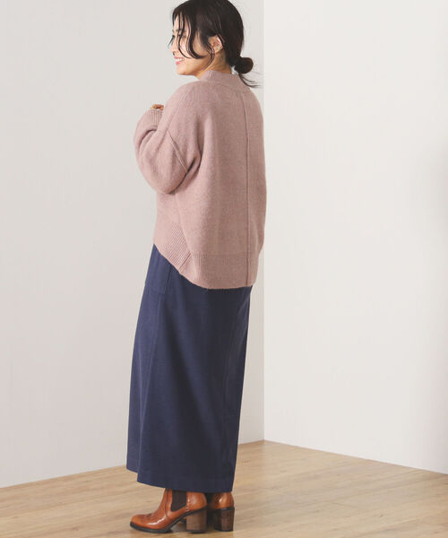 BEAMS HEART(ビームスハート)の「BEAMS HEART / アウトリンキング ニットプルオーバー(ニット/セーター・レディース・ベージュ/ピンク/ミント/サックスブルー/イエロー系その他2・FREE)」の6枚目の写真