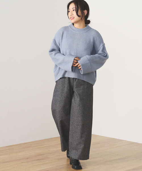 BEAMS HEART(ビームスハート)の「BEAMS HEART / アウトリンキング ニットプルオーバー(ニット/セーター・レディース・ベージュ/ピンク/ミント/サックスブルー/イエロー系その他2・FREE)」の11枚目の写真