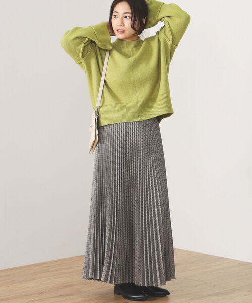 BEAMS HEART(ビームスハート)の「BEAMS HEART / アウトリンキング ニットプルオーバー(ニット/セーター・レディース・ベージュ/ピンク/ミント/サックスブルー/イエロー系その他2・FREE)」の14枚目の写真