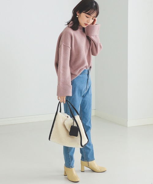 BEAMS HEART(ビームスハート)の「BEAMS HEART / アウトリンキング ニットプルオーバー(ニット/セーター・レディース・ベージュ/ピンク/ミント/サックスブルー/イエロー系その他2・FREE)」の18枚目の写真