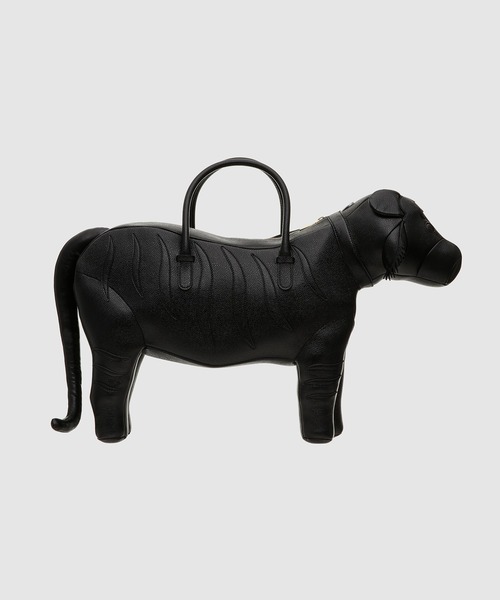【Thom Browne】トムブラウン◆ブラック Tiger ハンドバッグ THOM BROWNE（トムブラウン）の「TIGER BAG IN PEBBLE GRAIN