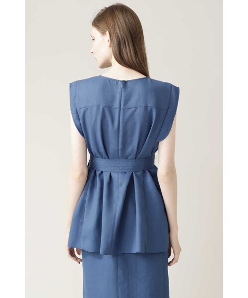 BOSCH（ボッシュ）の「◆麻調セットアップブラウス（シャツ/ブラウス・レディース・ブルー/ネイビー/ベージュ・38/36）」の20枚目の写真