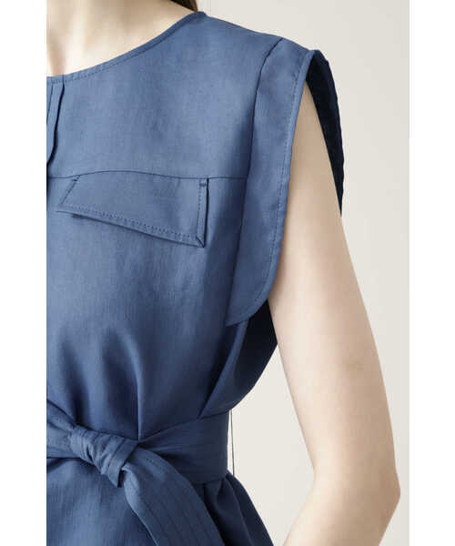 BOSCH（ボッシュ）の「◆麻調セットアップブラウス（シャツ/ブラウス・レディース・ブルー/ネイビー/ベージュ・38/36）」の21枚目の写真