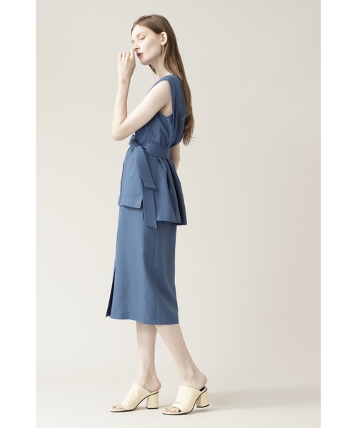 BOSCH（ボッシュ）の「◆麻調セットアップブラウス（シャツ/ブラウス・レディース・ブルー/ネイビー/ベージュ・38/36）」の5枚目の写真