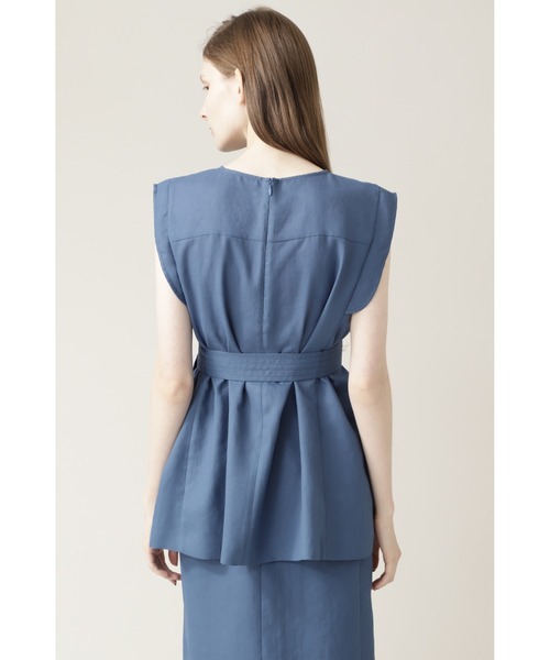 BOSCH（ボッシュ）の「◆麻調セットアップブラウス（シャツ/ブラウス・レディース・ブルー/ネイビー/ベージュ・38/36）」の7枚目の写真