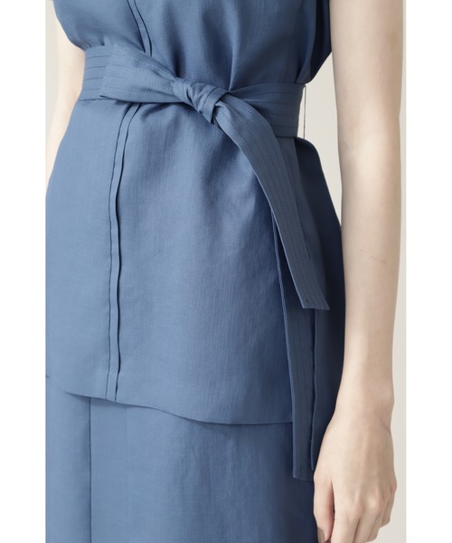 BOSCH（ボッシュ）の「◆麻調セットアップブラウス（シャツ/ブラウス・レディース・ブルー/ネイビー/ベージュ・38/36）」の10枚目の写真