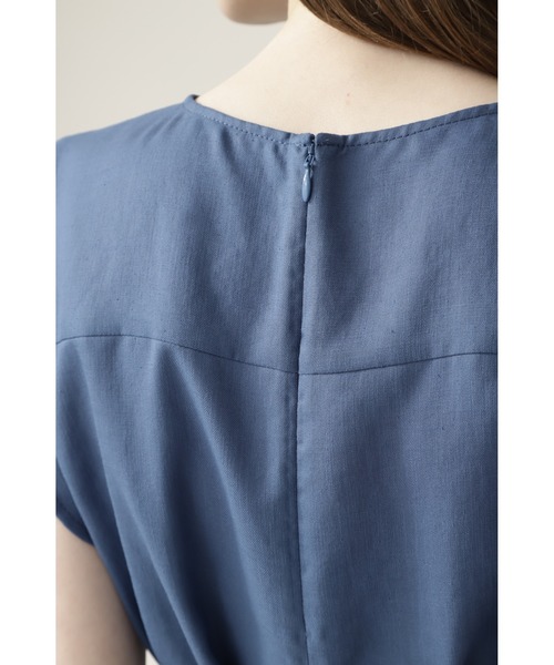 BOSCH（ボッシュ）の「◆麻調セットアップブラウス（シャツ/ブラウス・レディース・ブルー/ネイビー/ベージュ・38/36）」の12枚目の写真