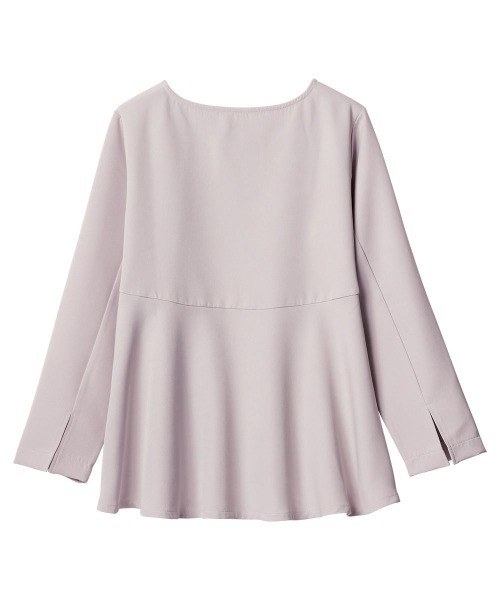 RANAN（ラナン）の「【2点セット】洗える/ストレッチ　ペプラムブラウス＆テーパードパンツセットアップ（スーツセット・レディース・ブラック系その他/ブルー系その他/グレー系その他/アイボリー/モカ・M/L/LL/3L/5L/4L）」の6枚目の写真