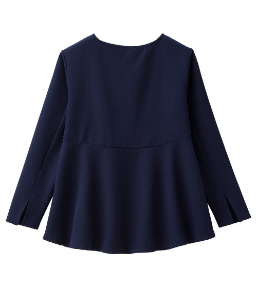 RANAN（ラナン）の「【2点セット】洗える/ストレッチ　ペプラムブラウス＆テーパードパンツセットアップ（スーツセット・レディース・ブラック系その他/ブルー系その他/グレー系その他/アイボリー/モカ・M/L/LL/3L/5L/4L）」の11枚目の写真