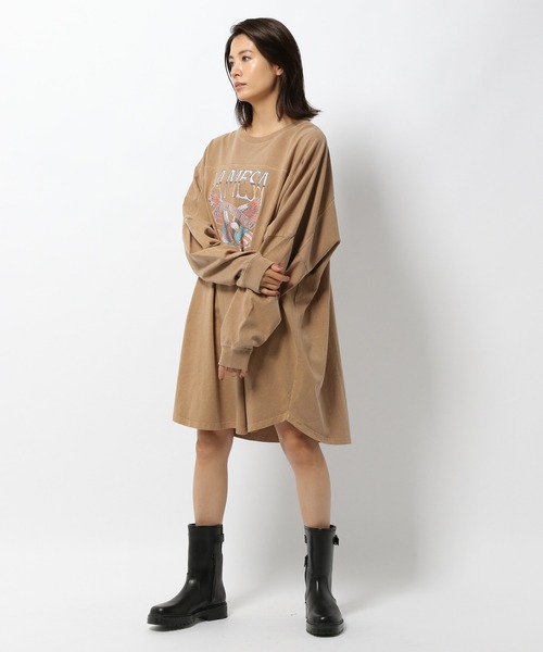 GOOD ROCK SPEED（グッドロックスピード）の「GOOD ROCK SPEED / イーグルロングスリーブカットソー（Tシャツ/カットソー・レディース・ブラック/ベージュ・フリー）」の15枚目の写真