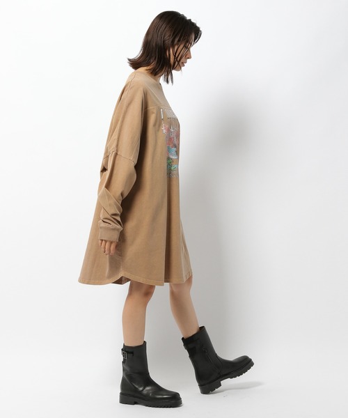 GOOD ROCK SPEED（グッドロックスピード）の「GOOD ROCK SPEED / イーグルロングスリーブカットソー（Tシャツ/カットソー・レディース・ブラック/ベージュ・フリー）」の8枚目の写真