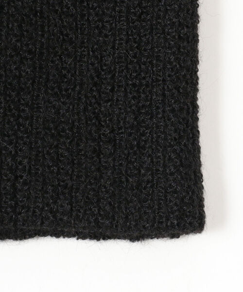 Demi-Luxe BEAMS（デミルクス ビームス）の「KIJIMA TAKAYUKI / アルパカ リブニットビーニー（ニットキャップ/ビーニー・レディース・ブラック/グレー・ONE SIZE）」の5枚目の写真