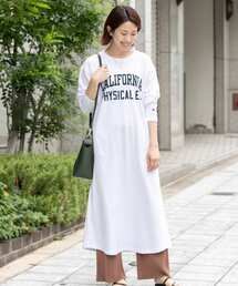 Champion | 【別注】Champion×Sonny Label　フットボールロゴロンTシャツワンピース(ワンピース)