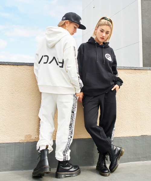 RVCA/ルーカ オーバーサイズ ロゴスウェット セットアップ upper-gate_042030-042734