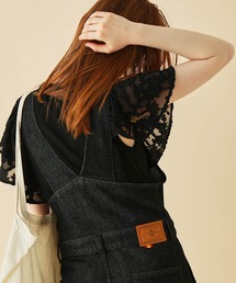 MADEMOISELLE ROPE' | フラワーシアースリーブドッキングプルオーバー(Tシャツ/カットソー)