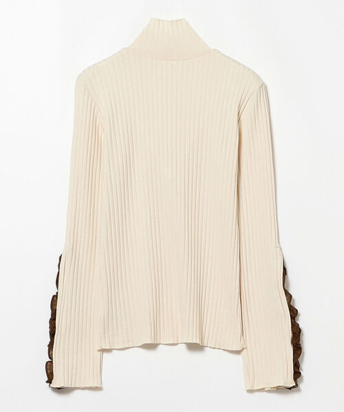 Ray BEAMS(レイビームス)の「RBS / リブ アーム フリル Tシャツ(Tシャツ/カットソー・レディース・ナチュラル/ブラック・ONE SIZE)」の17枚目の写真