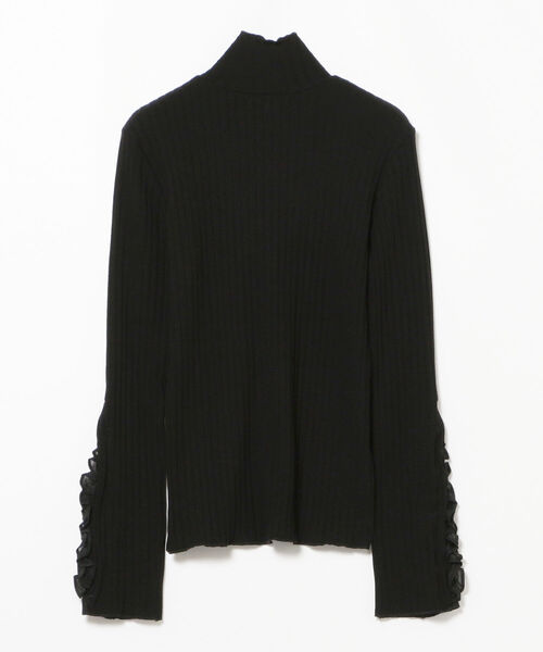 Ray BEAMS(レイビームス)の「RBS / リブ アーム フリル Tシャツ(Tシャツ/カットソー・レディース・ナチュラル/ブラック・ONE SIZE)」の19枚目の写真