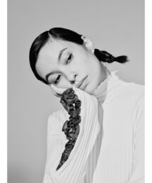 Ray BEAMS | RBS / リブ アーム フリル Tシャツ(Tシャツ/カットソー)