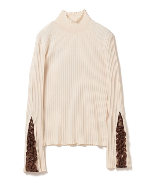 Ray BEAMS(レイビームス)の「RBS / リブ アーム フリル Tシャツ(Tシャツ/カットソー・レディース・ナチュラル/ブラック・ONE SIZE)」の21枚目の写真