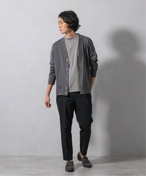 EDIFICE（エディフィス）の「シルキー コットン カーディガン（カーディガン/ボレロ・メンズ・サックスブルー/ホワイト/ベージュ/オレンジ/チャコールグレー/ブラック/ネイビー・LARGE/MEDIUM/SMALL）」の8枚目の写真