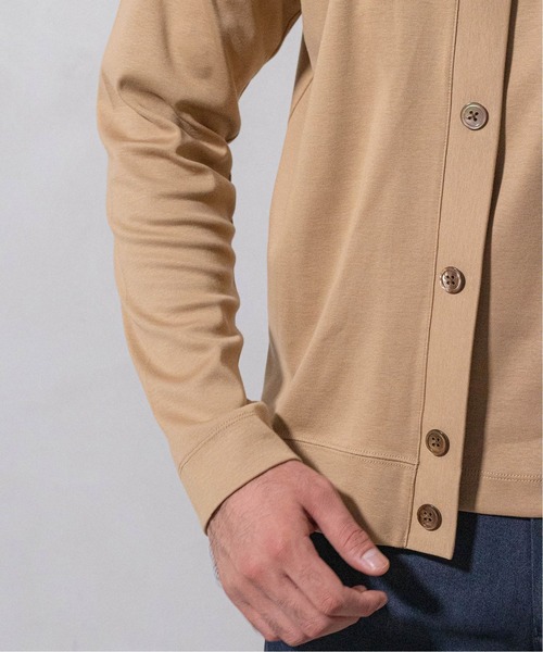 EDIFICE（エディフィス）の「シルキー コットン カーディガン（カーディガン/ボレロ・メンズ・サックスブルー/ホワイト/ベージュ/オレンジ/チャコールグレー/ブラック/ネイビー・LARGE/MEDIUM/SMALL）」の21枚目の写真