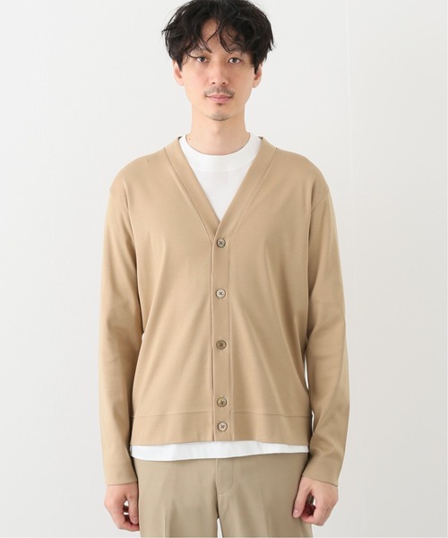 EDIFICE（エディフィス）の「シルキー コットン カーディガン（カーディガン/ボレロ・メンズ・サックスブルー/ホワイト/ベージュ/オレンジ/チャコールグレー/ブラック/ネイビー・LARGE/MEDIUM/SMALL）」の11枚目の写真