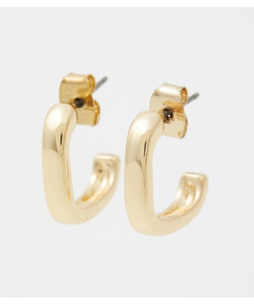 AZUL by moussy(アズールバイマウジー)の「SQUARE MINI EARRINGS/スクエアミニピアス(ピアス(両耳用)・レディース・ゴールド系その他/シルバー・FREE)」の4枚目の写真