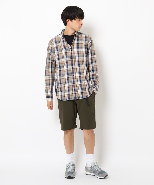 THE SHOP TK (ザ ショップ ティーケー )の「◆マウントネルチェックシャツ(シャツ/ブラウス・メンズ・ベージュ系1/ダークグリーン系1/ブラック系1・04/02/03)」の5枚目の写真