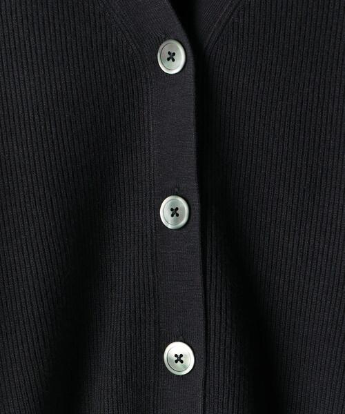 green label relaxing（グリーンレーベルリラクシング）の「リブ カーディガン + スカート セット -ウォッシャブル-（ワンピース・レディース・オフホワイト/ネイビー/モカ・FREE）」の18枚目の写真