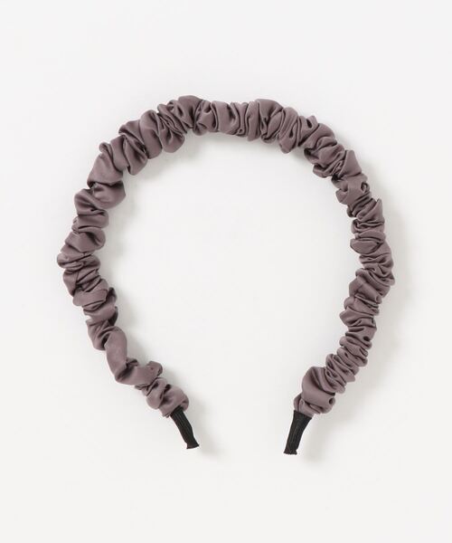 mysty woman（ミスティウーマン）の「クシュクシュサテンカチューシャ 236673（カチューシャ・レディース・ブラック/モカ/ベージュ・FREE）」の5枚目の写真