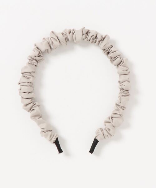 mysty woman（ミスティウーマン）の「クシュクシュサテンカチューシャ 236673（カチューシャ・レディース・ブラック/モカ/ベージュ・FREE）」の6枚目の写真