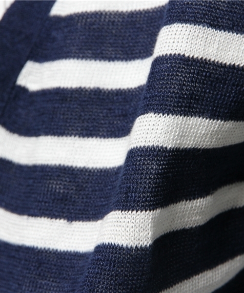 WEGO（ウィゴー）の「WEGO/フレンチリネンカーディガン（カーディガン/ボレロ・メンズ・杢グレー/ネイビー/ブルー/レッド・MEDIUM/LARGE）」の5枚目の写真