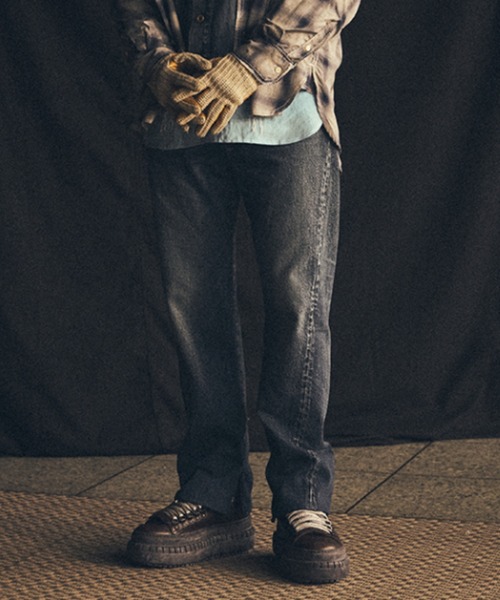 SEVESKIG(セヴシグ)の「SEVESKIG/セヴシグ/Dig Denim LOT517(デニムパンツ・メンズ・ライトインディゴブルー/インディゴブルー・MEDIUM/X-LARGE/SMALL/LARGE)」の2枚目の写真