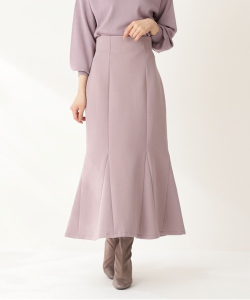 PROPORTION BODY DRESSING(プロポーションボディドレッシング)の「ダンボールニットマーメイドスカート / 1211220510(スカート・レディース・ピンク/ブラウン・MEDIUM/SMALL)」の3枚目の写真