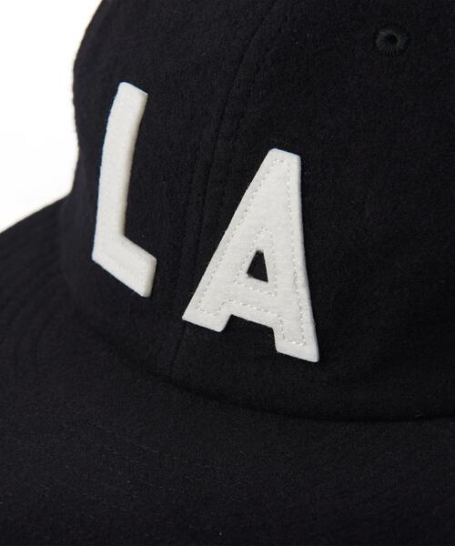 EBBETS FIELD FLANNEL（エベッツフィールドフランネル）の「【別注】 ＜EBBETS FIELD FLANNELS＞ LA CAP/キャップ（キャップ・メンズ・ブラック・FREE）」の4枚目の写真