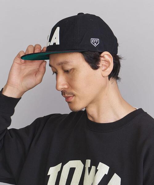 EBBETS FIELD FLANNEL（エベッツフィールドフランネル）の「【別注】 ＜EBBETS FIELD FLANNELS＞ LA CAP/キャップ（キャップ・メンズ・ブラック・FREE）」の9枚目の写真