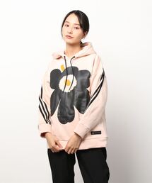 アディダス マリメッコ フリース フーデッドスウェットシャツ パーカー　ピンク adidas（アディダス）の「アディダス スポーツウェア マリメッコ