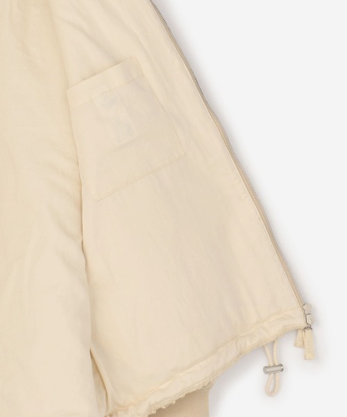 UNFIL（アンフィル）の「【unfil】ウールボア ボンバージャケット WOMEN（ブルゾン・レディース・ベージュ/ダークネイビー・0）」の21枚目の写真
