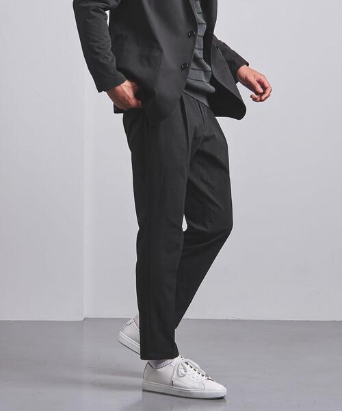 UNITED ARROWS（ユナイテッドアローズ）の「＜UNITED ARROWS "COZY"＞ ファンクション ドビー ハーフギャザー イージーパンツ（その他パンツ・メンズ・ネイビー/ダークグレー・S/M/L/XL）」の9枚目の写真