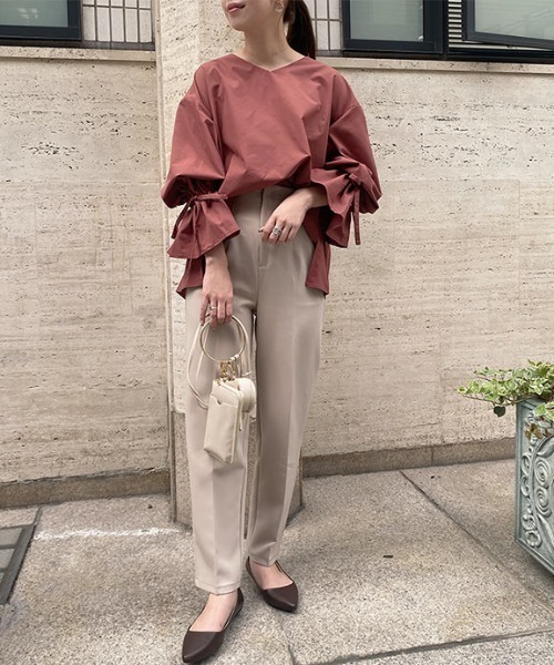 KOBE LETTUCE（コウベレタス）の「バックプリーツキャンディスリーブブラウス（シャツ/ブラウス・レディース・ブラック系その他/ブラック/グリーン/ベージュ/ピンク系その他/ホワイト系その他・FREE）」の11枚目の写真