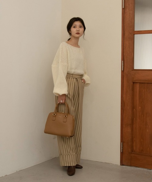 Amiur(エミレ)の「wide belt bag(ショルダーバッグ・レディース・ブラック/キャメル・FREE)」の20枚目の写真