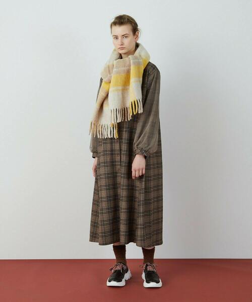 FRAPBOIS（フラボア）の「マフラー（マフラー・レディース・ブラック/ベージュ/イエロー・FREE）」の14枚目の写真