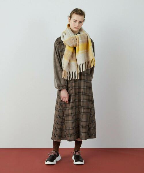 FRAPBOIS（フラボア）の「マフラー（マフラー・レディース・ブラック/ベージュ/イエロー・FREE）」の15枚目の写真